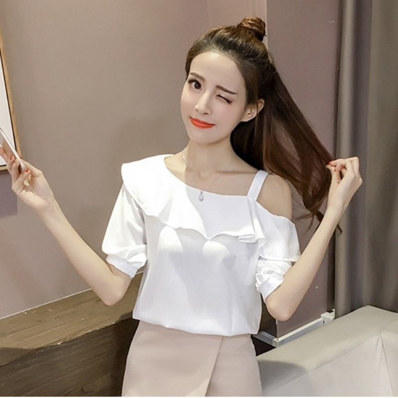 Blouse Off Shoulder - Nova Blusa Feminina de Verão Sexy