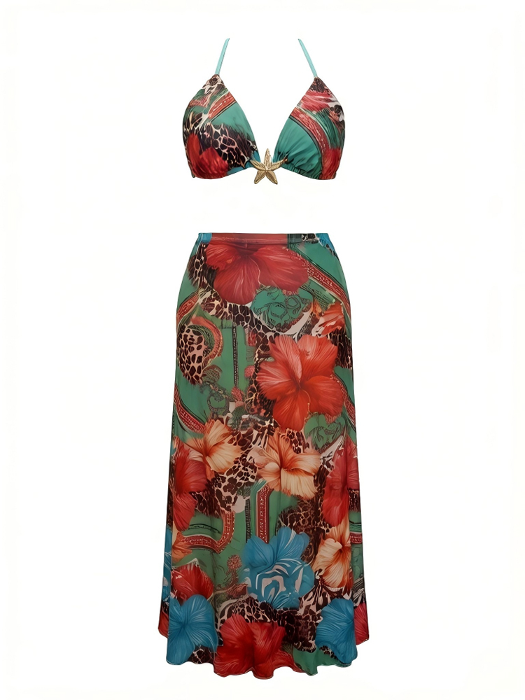Vestido Maxi Floral Boho de Ve - Maxi Dress Halter avaliação e preço