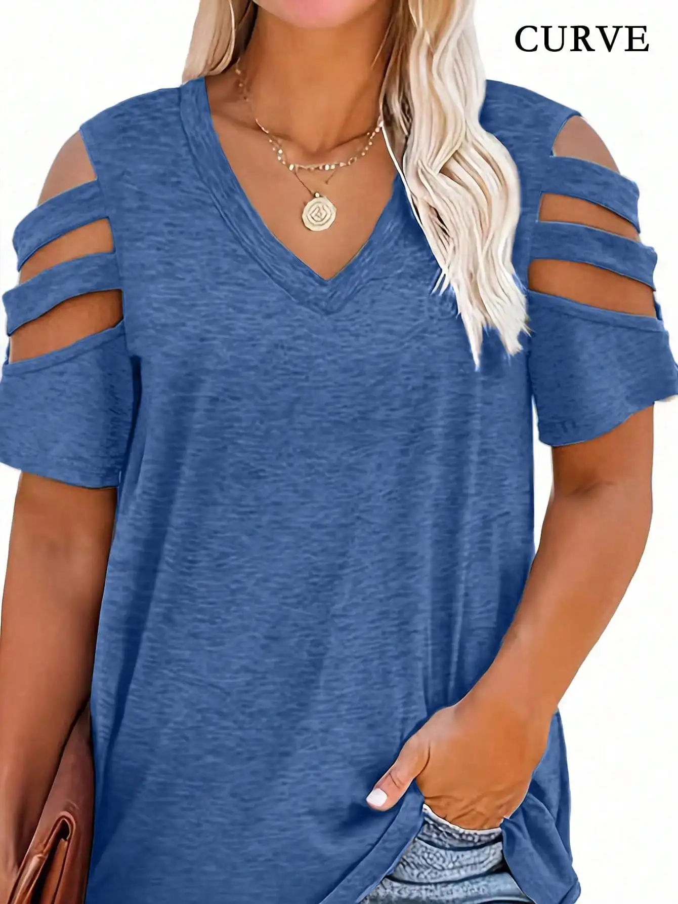 Moda feminina plus size 1xl-5x - Blouse Off Shoulder avaliação e preço