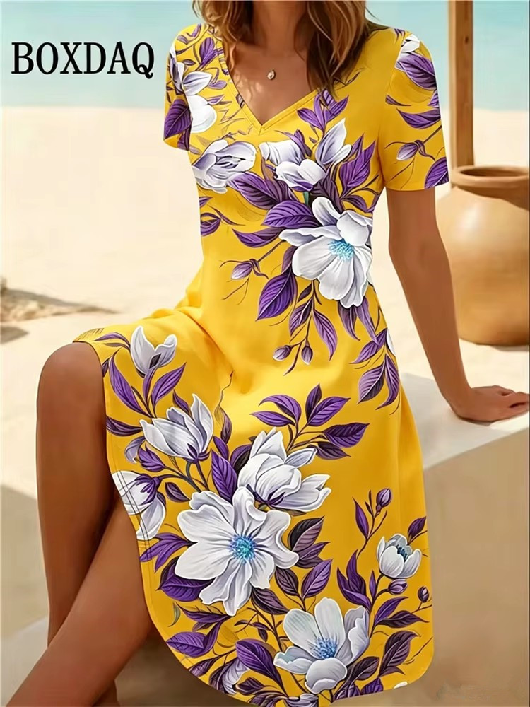 Vestidos Femininos Plus Size 6 - Romper Floral Print avaliação e preço