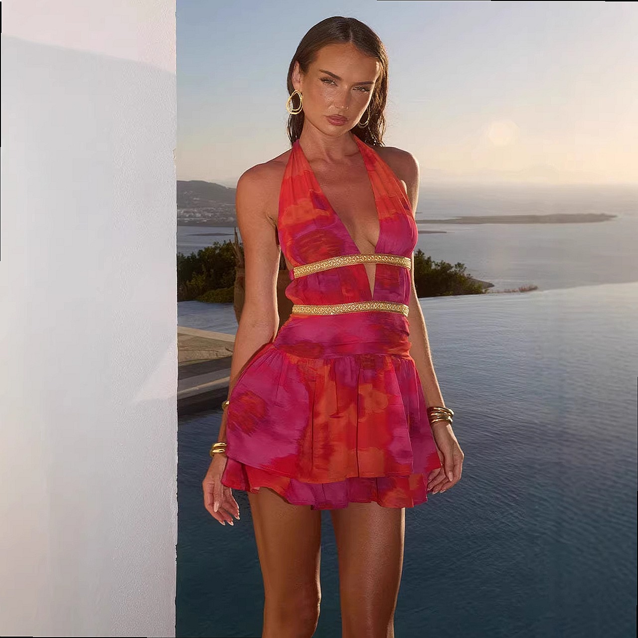 Vestido Sexy Sem Costas com De - Maxi Dress Halter avaliação e preço
